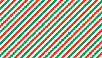 Candy cane pattern. Green and red background. Peppermint caramel diagonal print for gift paper vector
