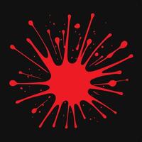 Vivid Vandalism A Red Splatter Explosion vector