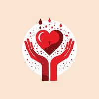 Blood Donation Icon A Symbol of Life and Giving vector