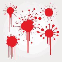 Vibrant Red Chaos An Abstract Expression of Intensity and Emotion vector