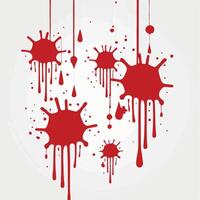 Vivid Red Ink Splatter Pattern vector
