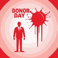 Honoring the Generous Blood Donor Day vector