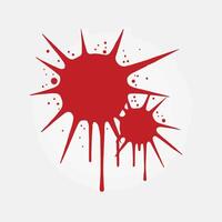Explosive Bleeding Visual Metaphor vector
