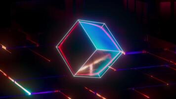 Abstract Rotating Cubes Loop video