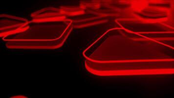 3D Colorful Neon Geometric Shapes Loop video