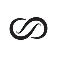 infinity line loop logo vector
