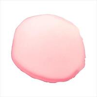 Pink watercolor round shape, stain, blob, circle. Hand drawn watercolor abstract element vector