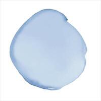 Blue watercolor round shape, stain, blob, circle. Hand drawn watercolor abstract element vector