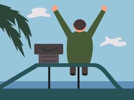 flat design summer vector