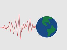 flat design earthquake vector