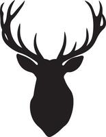 Design a silhouette of a stag vector