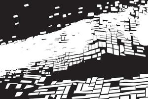 Grungy Black and White Monochrome Texture for High-Contrast Overlays vector