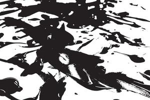 Grunge black paint smudges overlay on white canvas for textured backgrounds vector