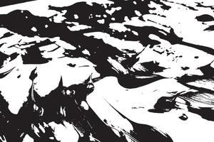 Black paint smudges in grunge style on white background for overlay texture design vector
