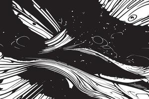 High-Contrast Black and White Monochrome Texture for Background and Overlay Design, Abstract Monochrome Black and White Overlay Texture for Grunge Backgrounds vector