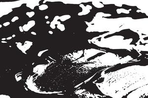 Black paint grunge smears on white backdrop for texture overlays and backgrounds vector