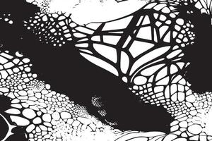 Heavily Distressed Black and White Monochrome Texture for Grungy Background Layers vector