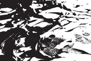 Monochrome black paint smudges on white canvas for background texture vector
