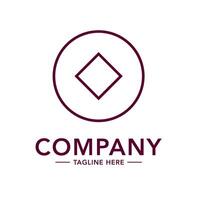 A logo for a company that is made up of a diamond vector
