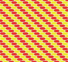 seamless pattern with circles in red yellow vector