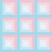 Log Cabin quilt pattern vector