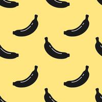 a seamless pattern with shadow shapes of bananas vector