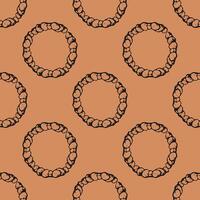a seamless pattern with a circle theme made of stones. Suitable for accessories on walls, paper or fabric vector