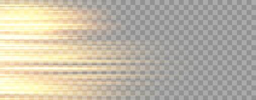 Speed rays, velocity light neon flow, zoom in motion effect, orange glow speed lines, colorful light trails, stripes. vector