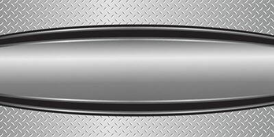 3D illustration of a polished chrome surface with a silver-gray metallic background and a shiny diamond plate texture. vector