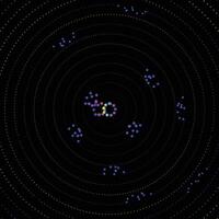 Abstract circular wave of particles. Futuristic dotted wave. vector