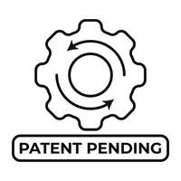 Patent Pending Icon, Symbol, Sign, Seal etc. For Business Related Design Elements vector