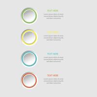 Infographic label design template with icons and 4 options or steps. Can be used for process diagram, presentations, workflow layout, banner, flow chart, info graph. vector