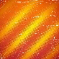 Old scratched card with halftone gradient vector
