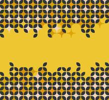 Frame with retro pattern vector