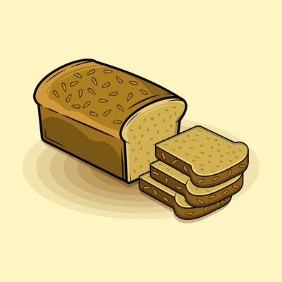Healthy Nutritious Seeded Whole Grain Bread