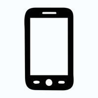 close up of smart phone silhouette, contemporary and dynamic tech graphics vector