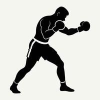 boxing poses illustration, comprehensive and precise combat stance designs illustraton vector