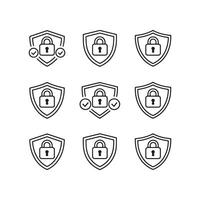 Ultimate Collection of Security Shield and Lock Icons vector