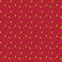 Set of lightning bolts on a red background. Flat design. illustration. isolated object. seamless pattern vector