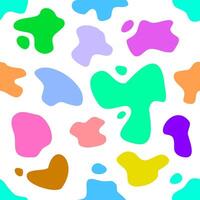 Seamless pattern with abstract fluid organic shapes vector