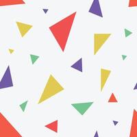 Colorful triangles endless pattern vector
