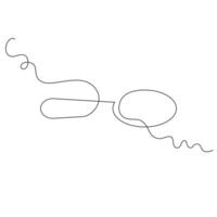 spoon illustration. line art, one continuous line, simple, hand drawn and sketch style. for icons, symbols, signs or logos vector