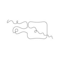one line art cutting board illustration. line art, one continuous line, simple, hand drawn and sketch style. for icons, symbols, signs or logos vector