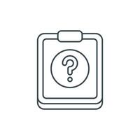 flat icon line Help EPS file vector