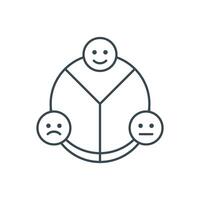 flat icon line Pie Chart EPS file vector
