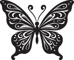 Flutter in Silence Butterfly Silhouettes Collection vector