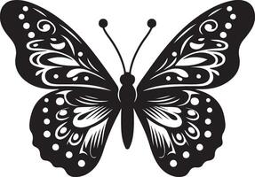 Silent Flutter Butterfly Silhouette Collection vector