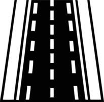 An image of a road with a white line vector