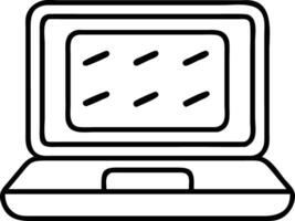 Laptop computer icon vector