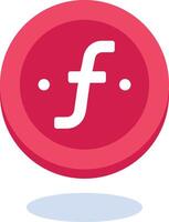 Guilder Currency Flat Icon vector